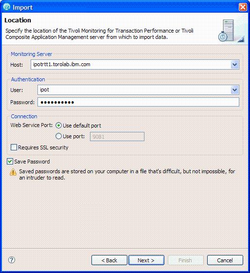 IBM Tivoli Monitoring Data Import Problem diagnosis from operations ARM data import Primary Use Case: ITCAM for WebSphere와같은Monitoring 도구가운영중성능상의문제를통보 IT