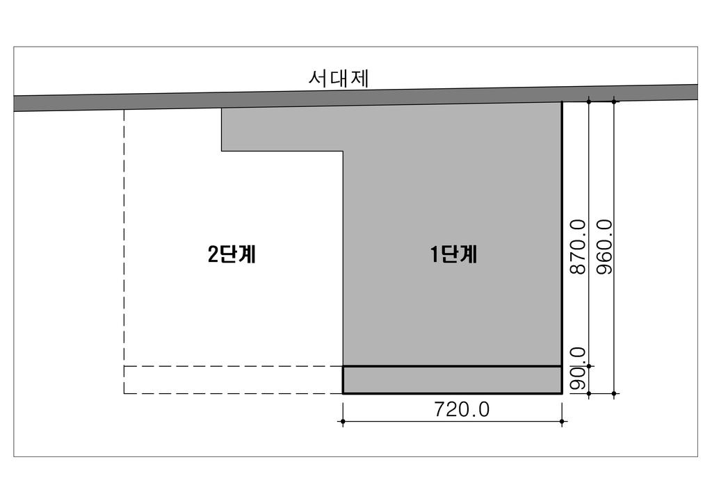 제 5 장 시설계획 1 단계 (100,000DWT 급 2 선석 ) 2 단계 (100,000DWT 급 2 선석 ) 2015 년 1 월개장 2018 년 1 월개장 < 그림 5-10> 개발계획평면도 사업규모 < 표 5-5> 단계별사업규모