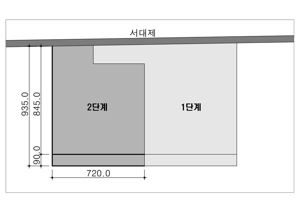 호안 1,770m 1,655m 3,425m 사석경사제 동측호안 870m - 870m 남측호안 720m 720m 1,440m 서측호안 - 845m 845m 연결호안 180m 90m 270m 3.