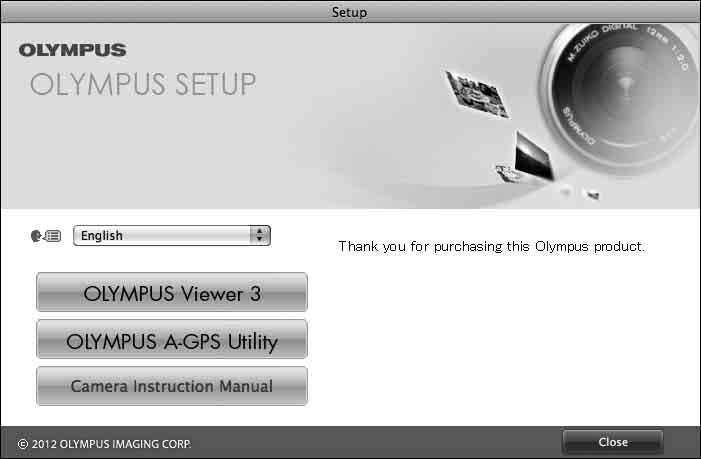 OLYMPUS Viewer 3 Windows XP ( 서비스팩 2 이상 )/ 운영체제 Windows Vista / Windows 7/ Windows 8 팬티엄 4 1.3GHz 이상프로세서 ( 동영상용으로는 Core 2 Duo 2.