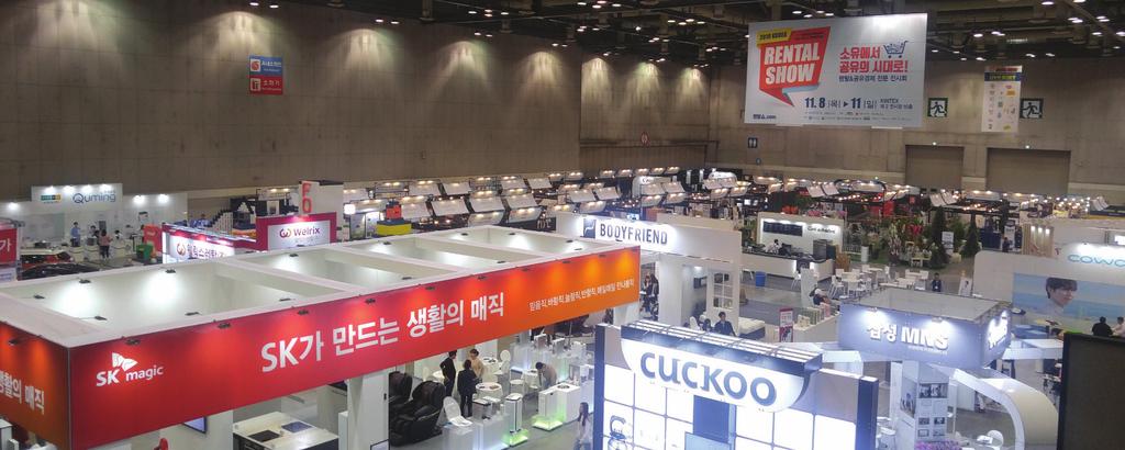 Rental Changes Your Life & Business 2019 KOREA RENTAL SHOW 코리아렌탈쇼는국내대표렌탈기업이한곳에총집결된렌탈전문전시회로, 2018 년에는 1 차년도임에도불구하고렌탈업계를리드하는기업이다수참가해주셔서높은퀄리티의전시를선보일수있었습니다.