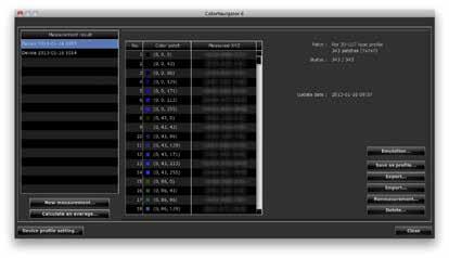 메인창의 Advanced 에서 Create ICC profile for table / display device