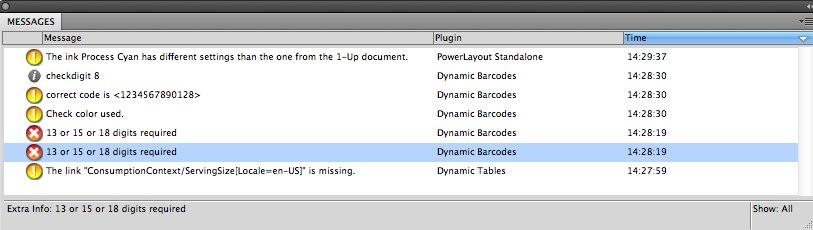 3 주의: Dynamic Art 자리 표시자는 Normalized PDF 파일에서 그대로 저장되지 않습니다. 선택된 Dynamic Art 자리 표시자는 "검사 상자"로 내보내집니다.