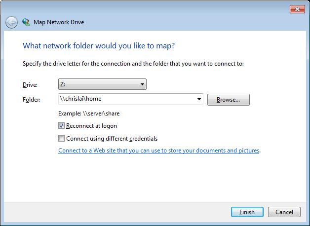 방법 3: Window 탐색기사용. Synology RackStation 사용자가이드 Windows 탐색기창을열고도구 > 네트워크드라이브연결을선택해서네트워크드라이브연결창을표시합니다. 드라이브드롭다운메뉴에서드라이브번호를선택합니다. 다음중하나를수행하여공유폴더를찾습니다.