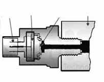 (1) 다이어프램식진공센서 에어클리너의막힘을감지하는센서로주로카뷰레터 방식의차량에사용되는센서이다. 대기압과 ( ➊ ) 이압 력차에의해다이어프램을누르는구조로되어있다. 다이어프램이압력차로눌리면원통형자석과연결되어있어서자석이아래방향으로이동하면서리드스위치를 ON시키는방식이다.