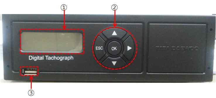 번호구분회사명모델명연락처비고 21 버스화물 이노카 ECO DTG-2000 02-6330-1213~7 ( 팩스 :02-6330-1217) 구분 내용 기기각부의명칭및기능 1 Display 부 : Graphic LCD 를사용하여시스템의정보 ( 시간, 속도, RPM 등 ) 및차량의주행상태를나타내기위한심볼을표시 정지기호 E 오류기호 주행중기호 공회전기호 2