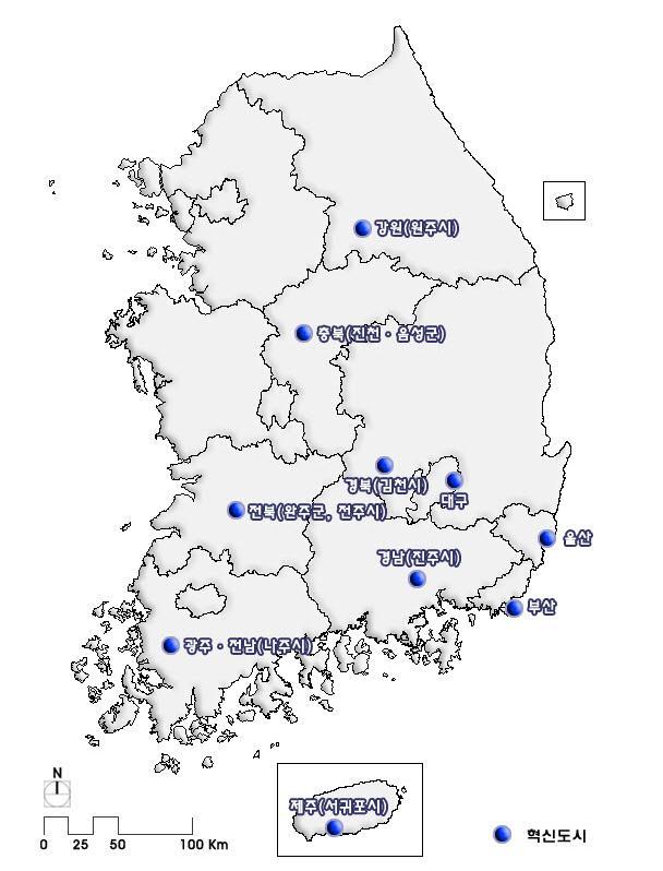 Ⅰ. 연구의배경및필요성 2) 연구의범위 시간적범위 본연구의시간적범위는혁신도시정책의목표연도인 2030 년으로설정하되, 향후 5년간 (2018~2022년 ) 을중점연구범위로설정 - 2030 년을목표로하는혁신도시정책의추진방향을제시하되, 향후수립예정인혁신도시종합발전계획의계획기간, 정부국정과제지원등을감안하여향후 5년간 (2018~2022 년 )