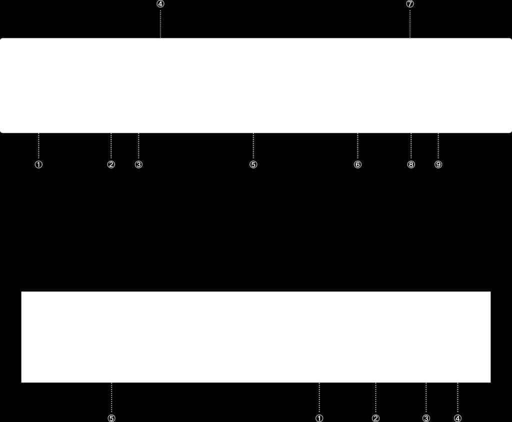 [후면] ⑤ ① ② ③ ④ ① XLR Mono Audio Jack : Balanced Mono 출력 단자입니다 ② XLR Stereo Output Jack : Balanced Left/Right 출력 단자입니다.