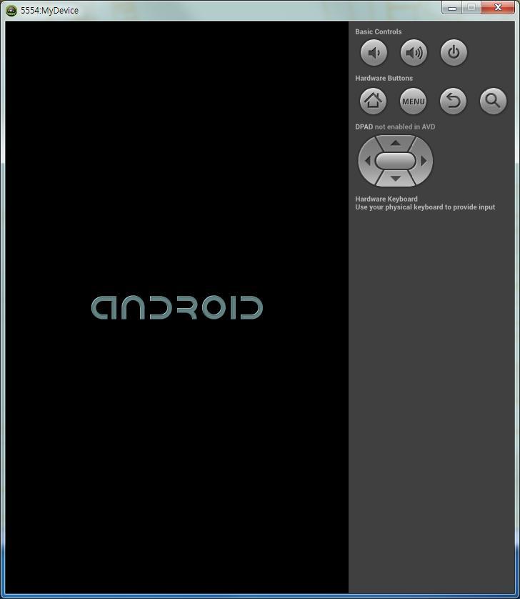 앞서 F11 키를눌러표시된 Android Device