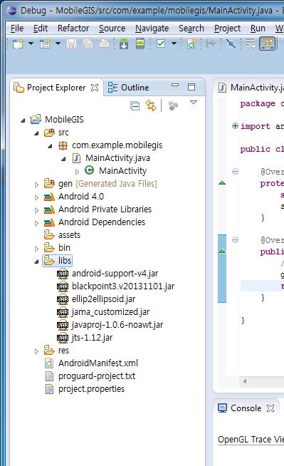 그리고 AndroidManifest.xml 파일에다음과같이 6 개의퍼미션 (Permission) 을추가합 니다. <uses-permission android:name="android.permission.access_fine_location" /> <uses-permission android:name="android.permission.get_accounts" /> <uses-permission android:name="android.