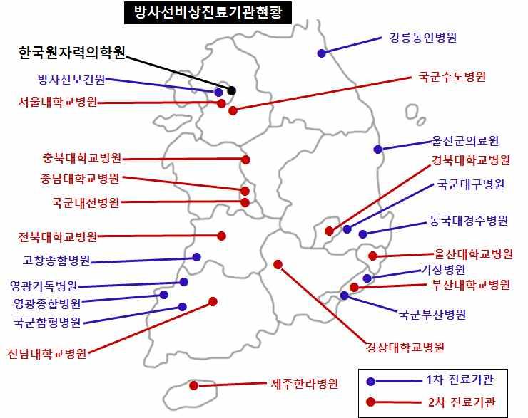 보건복지부의평시대량환자발생에대비한재난의료체계는국립중앙의료원응급센터에서 365일 24시간상황을접수하고있으며, 재난이발생하면즉각출동가능한체제를갖추고있다. 이체제는국민안전처중앙재난안전상황실과재난상황을공유하고있다. 신속대응체제조직도재난발생즉시출동하는 보건소신속대응반, 3시간내에출동하는 중앙 DMAT 122), 권역별로담당하는 권역 DMAT 로편성하여운용한다.