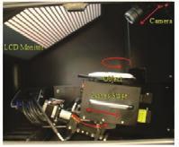 시스템은제품을거치하기위한 3축스테이지와구조광출력을위한 LCD 모니터, 광을측정하기위한광학계및측정데이터처리를위한연산부로구성된다.
