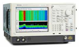 73 RSA6000 시리즈 실시간스펙트럼분석기 보이지않는현상에대한즉각적인통찰과발견 고성능 RSA6000 시리즈는다른스펙트럼분석기로는놓칠수있는설계문제를쉽게발견합니다.
