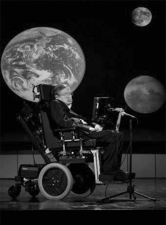 장애인과함께하는활동보조인양성교육과정 1) 장애인본인의입장에서 : 천재과학자스티븐호킹에게보조기기가없었다면... 그림 10-1. 보조기기로컴퓨터를조작하는스티븐호킹 스티븐호킹 (Stephen Hawking). 영국의천재과학자로유명한스티븐호킹은 블랙홀, 우주의기원 과같은훌륭한과학이론외에도루게릭병으로인한전신마비장애인으로모두에게잘알려져있다.