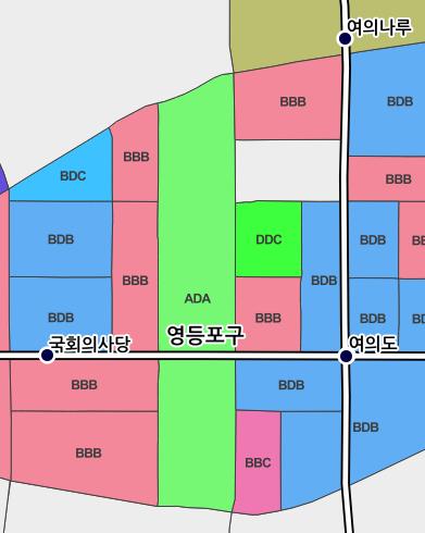 30~40 대남성중심상권혼재 30~40 대남성 (D), 심야 (A), 주말 (C)