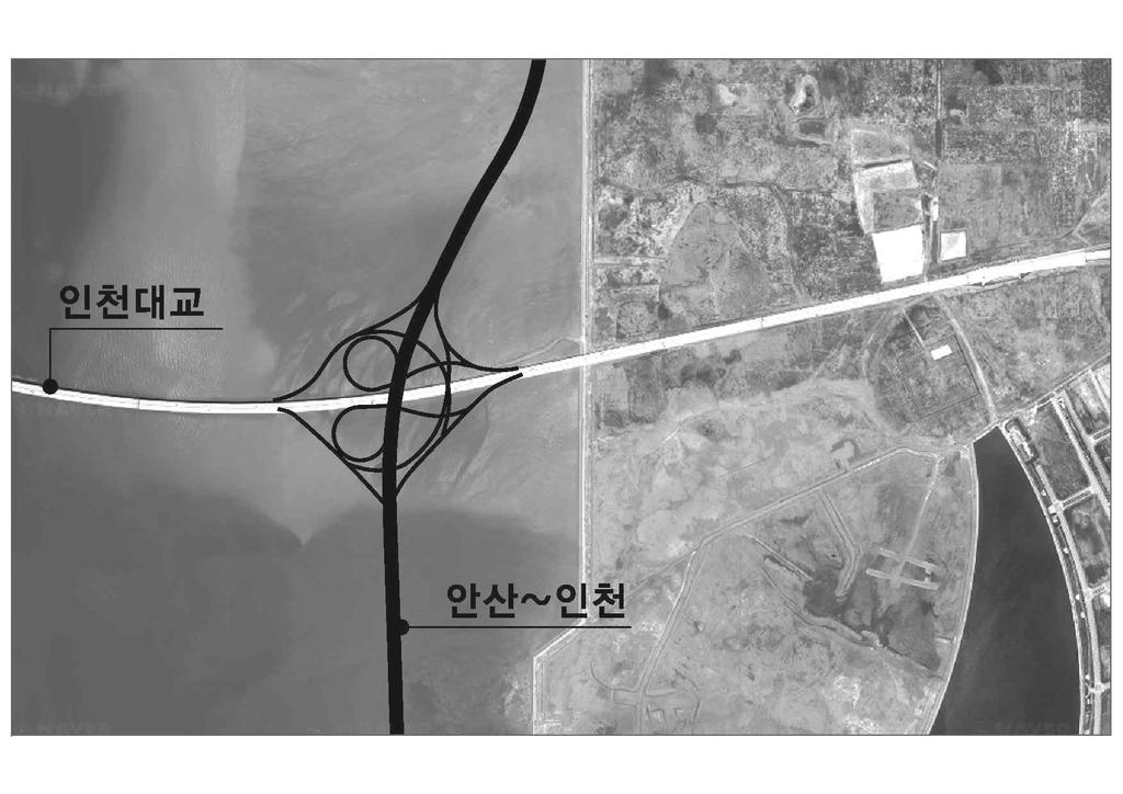 공사중인인천 ~ 김포고속도로는평면교차예정으로본사업노선접속시입체화검토가필요하며, 이에따른사업범위조정이필요할것으로판단된다.