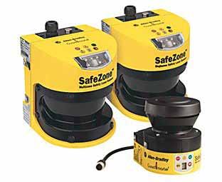 SafeZone 안전레이저스캐너는위험한구역내에서의구역감시를지원합니다.