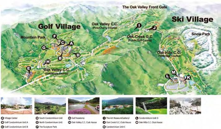 Oak Vally Resort 오크밸리리조트 Oak Valley is a four-season family resort operated by Hansol Development Co., Ltd., a subsidiary of Hansol Group.