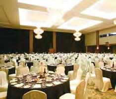 The hotel features five banquet halls, a convention facility that can accommodate 1,000 people, a nine-hole public golf course, 152 rooms, sophisticated sauna and fitness facilities and gourmet