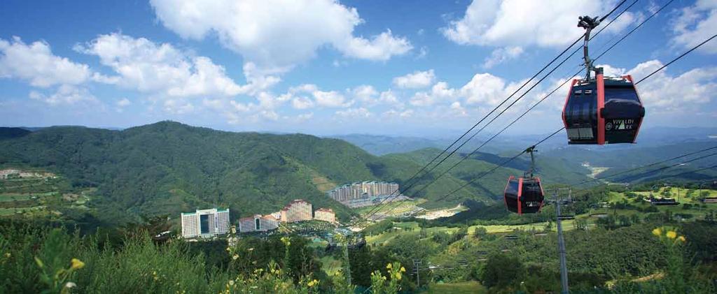 Vivaldi Park 비발디파크 Daemyung Resort is a leading player in Korea s leisure industry, and holds a total of 8,000 rooms in a nationwide network of 10 directly managed resorts.