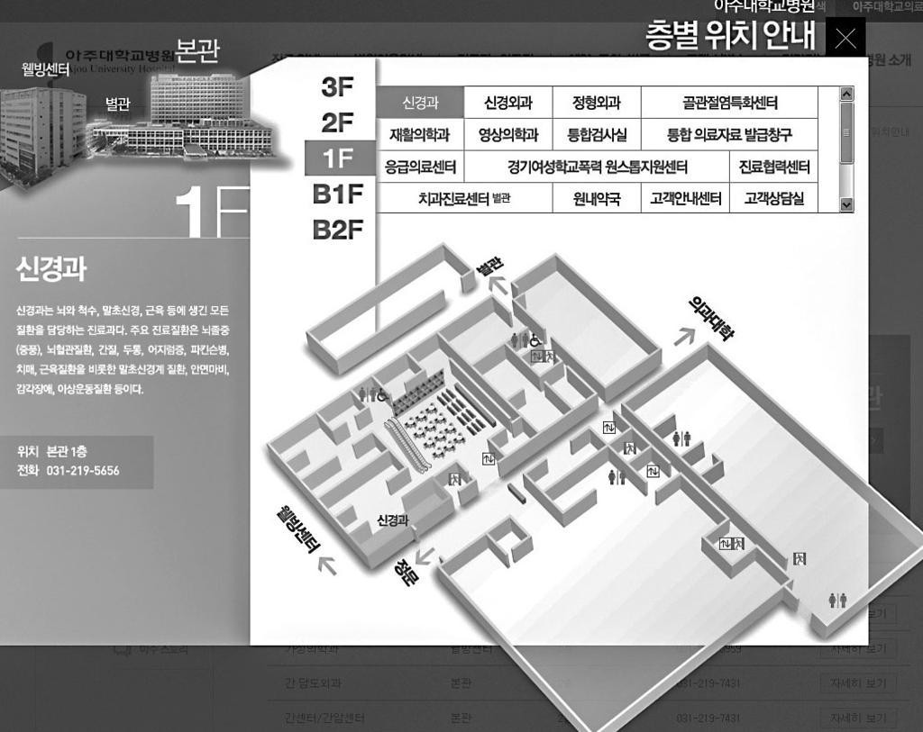 병원을 이용하는 환자와 보호자들에 게 실질적인 도움이 되고자 했던 개편 의도는 홈페이지 곳곳에서 쉽게 찾을 수 있다.