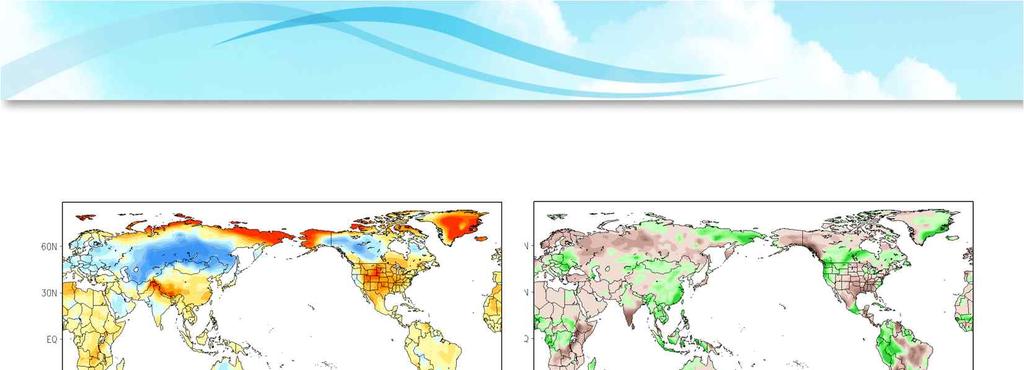 세계의기후 10 월기온및강수량편차 기온 ( 단위 : ) 강수량 ( 단위 : mm ) 자료출처 : NCEP(National Centers for Environmental Prediction )/NCAR(National