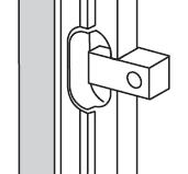 Dust cover 열리는방향을선정후 Duuat cover 을사용하여 Door Frame 을고정시킵니다 Door frame Block cover (50213460503)
