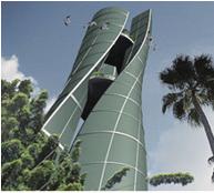 피셔 가 설계한 다이나믹 타워는 각 층이 독립적으로 돌아가면서 형태와 외관이 계속해서 바뀌는 건물이다 다이나믹 타워는 환경친화적이며 완전 자가발전 되도록 설계된