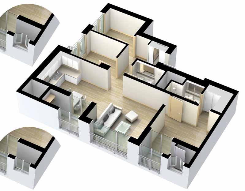 단위세대평면도 아이소 Unit Plan 세대공급면적 실별면적 Key Map 9B 9.