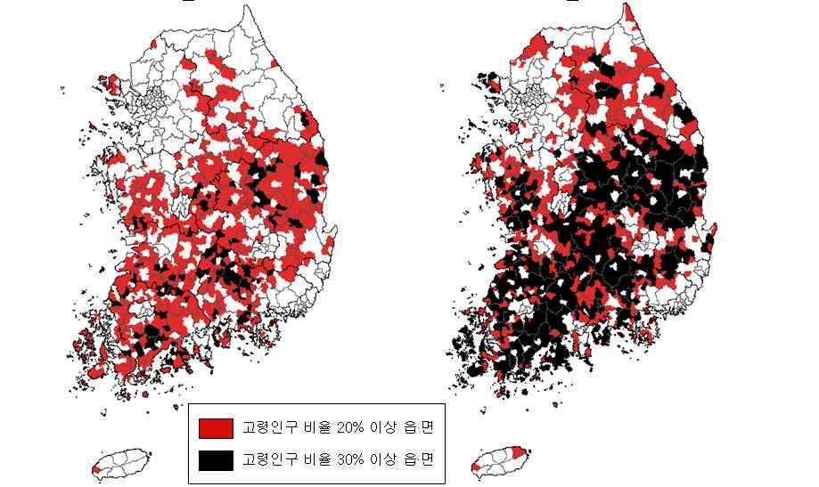 년 년 년 자료 통계청 인구주택총조사 각연도 마을단위 행정리기준