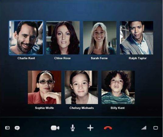 3. Skype 영상통화사용안내 Skype 1:N 그룹영상통화 _3 스카이프가입자간그룹영상통화 ( 최대 10인 ) 이용가능