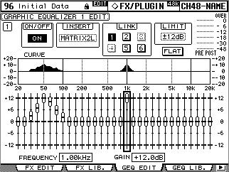 GEQ 155 GEQ DM2000 (Bus Out), (Aux Send) (Matrix Send) (Stereo Out) 31band (Graphic equalizer) 6. GEQ. 1 (Preset Memory) 128 (User Memory) GEQ GEQ. 142 "GEQ ". GEQ (GEQ Edit) GEQ.