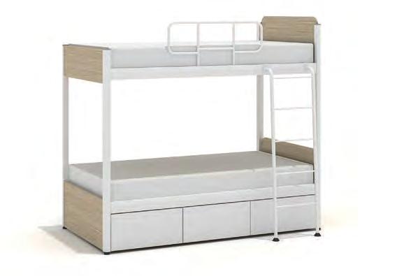 서랍형 Steel Bed (with Drawer)> <2 층철재침대 Steel Bed> PDB214 2110