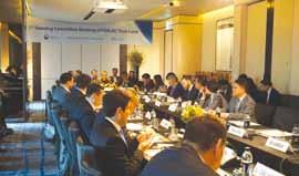 나. 기금운영위원회 (Steering Committee) Forum for East Asia-Latin America Cooperation Guide FEALAC 개황 운영위원회는중앙자문기구 (central advisory body) 역할을수행하며프로젝트및여타활동의우선순위를설정하는데있어중요한역할을수행운영위원회는 FEALAC 트로이카, 기금공여국, UN