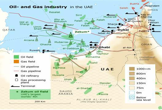 고산업구조의다각화를통해석유의존형경제구조에서탈피하려는 UAE 정부의노력은현재진행형이다. 유가변동에따른일시적투자위축가능 성이있으나그럼에도불구하고석유 & 가스산업에서발생하는수익금은연방정부예산으로편성, 재정수입의 80% 이상임을감안할때관련산업에 대한의존도는높으며, 사업수행기회는이어질수밖에없기에우리기업의적극적인시장개척노력이필요하다.