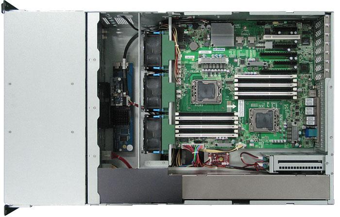 Product View (Inner) HDD backplane board SATA Ports Intel C600 Chipset SAS Port x2 AST2300 BMC/VGA PCIe Slot X16 PCIe G3 Slot x4 X8 PCIe
