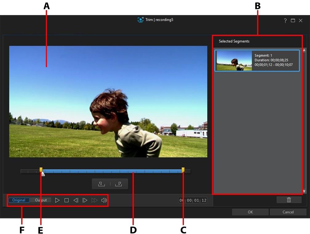 CyberLink Screen Recorder 4 클립 다듬기 다듬기 기능을 사용하여 비디오 클립의 시작 및/또는 끝에서 원치 않는 부분을 제거 비디오 할 수 있습니다. 참고: 비디오 클립을 다듬어도 프로그램이 원본 소스 미디어 내용을 삭제하지 는 않습니다. 요청한 편집을 클립에 표시만 한 다음 제작 중에 최종 비디오를 렌더링할 때 편집 내용이 적용됩니다.