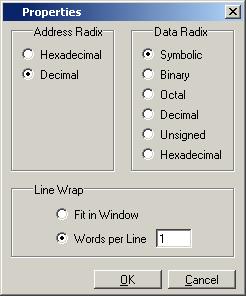 Figure 11-6. Changing the Address Radix B.