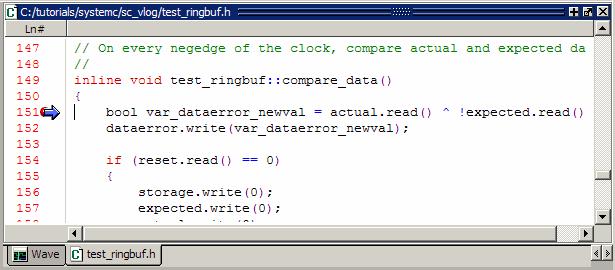 Transcript 윈도우에표시됩니다. # C breakpoint c.1 # test_ringbuf::compare_data (this=0x27c4d08) at test_ringbuf.