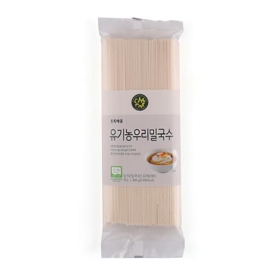 26 제품이미지 인증품목 유기농소면, 유기농녹차소면 자연주의유기농통밀소면 Organic Dang Myun (