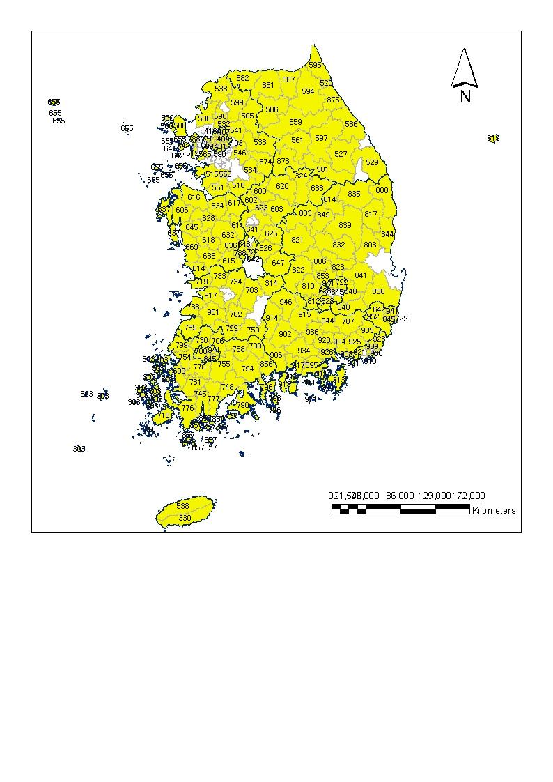 74 기후변화와전염병질병부담 전염병발생자료와기상청 AWS 자료가일치하지않는광역시도는경기도이다.