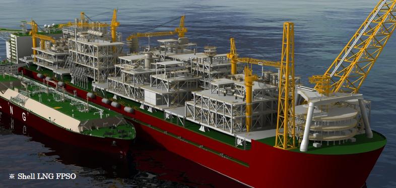 Shell 의 Prelude LNG FPSO 자료 :