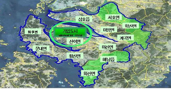 영암ㆍ해남관광레저형기업도시 ( 부동지구 )