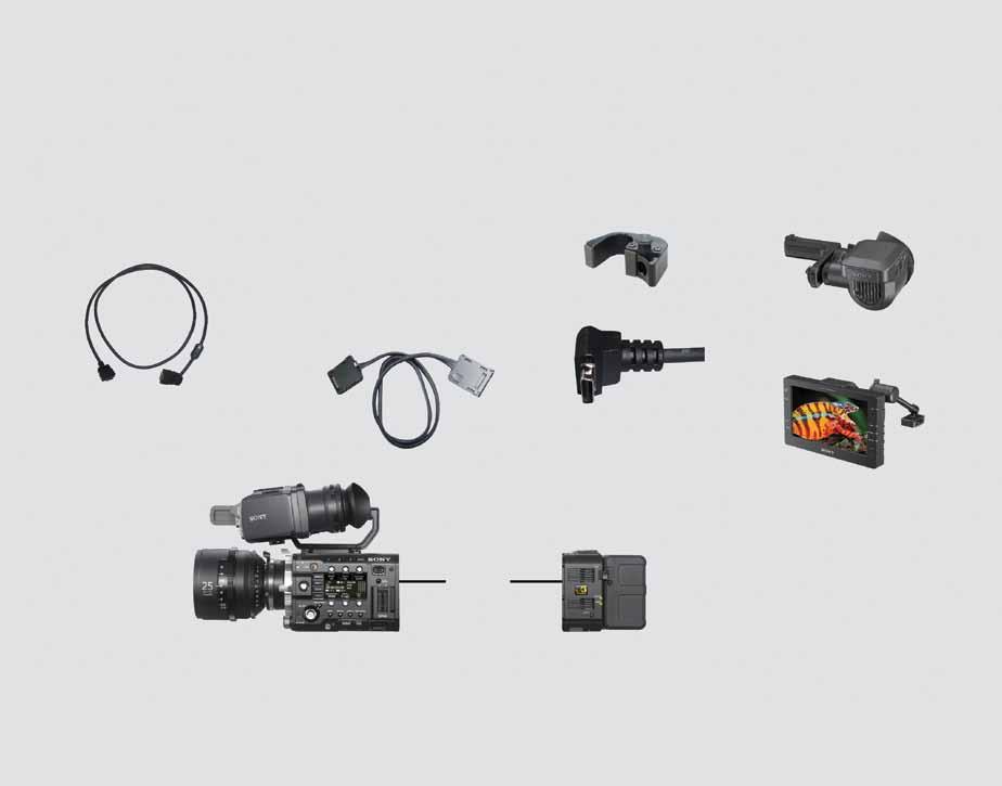 Sony F5/F55 현장운용성과유연성을위한연장케이블 뷰파인더연장케이블 유연한현장활용성강화를위한 DVF-EL100 및 DVF-L700 용별매뷰파인더케이블 유연한현장운용성강화를위한 DVF-EL100 및 DVF-L700용네이티브커넥터를사용하는뷰파인더케이블옵션 (120cm) 파트번호 : A-1970-765-A AXS-R5 연장케이블 F5 및