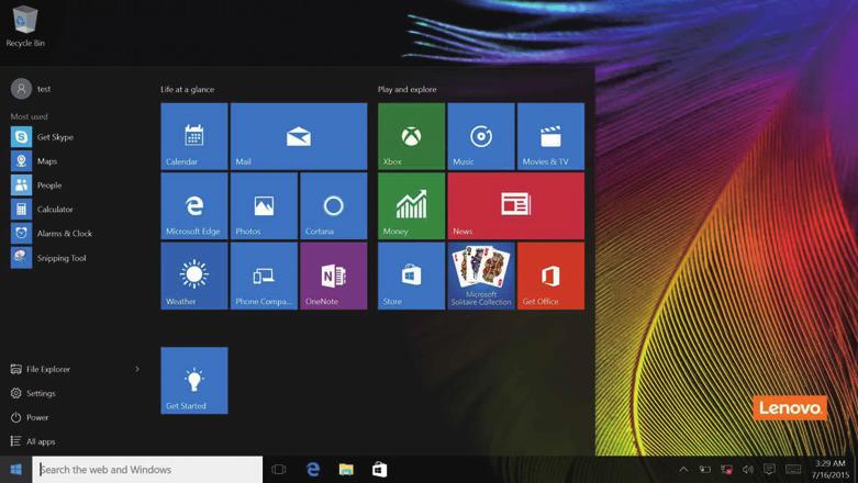 2 장. Windows 10 사용시작 시작메뉴에있는전원단추로컴퓨터를종료또는재시작하거나컴퓨터를절전모드로전환할수있습니다.