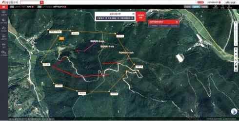 담수지위치, 송전 ( 탑 ) 선로위치, 헬기영상정보와산불확산예측등을활용하여초동대응강화