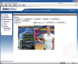 NETWORK VIDEO SERVER NVS-0 MKII 네트워크비디오서버 NVS-0 MKII 사용자인터페이스 NVS-0 MKII은단독으로사용할수있는장비로서, 실시간이더넷으로비디오및오디오를스트리밍합니다. 실시간스트리밍을위해제작된장비로사용이쉬운플러그앤플레이장비입니다. 간편하게비디오나오디오소스를연결하여 Windows 브라우저 IE 6.