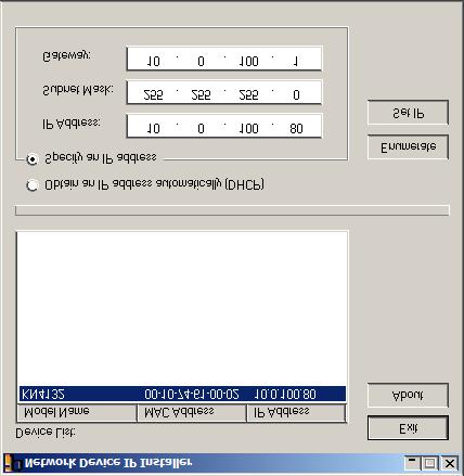 부록 IP 주소결정 사용자가처음로그인한관리자인경우, 사용자가연결할수있는 IP 주소를제공하기위해 KVM Over the NET 스위치에접근할필요가있습니다. 선택가능한 3가지방식이있습니다. 클라이언트컴퓨터는스위치처럼같은네트워크세그먼트에있어야합니다. 사용자가연결하고로그인한후고정된네트워크주소를스위치에게제공할수있습니다.