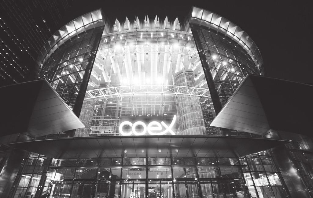 ABOUT Coex Coex, MICE 산업을선도하는글로벌리더 코엑스는 1979년 3월개관이래,