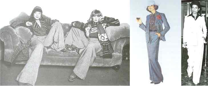 벨보텀팬츠의실루엣변화와시각적평가 93 < 그림 1> 1969-1974 년벨버텀팬츠 < 그림 2> 엘리펀트벨즈 < 그림 3> 플랫폼과통굽 ( 출처 : http://www.fashionnetkorea.